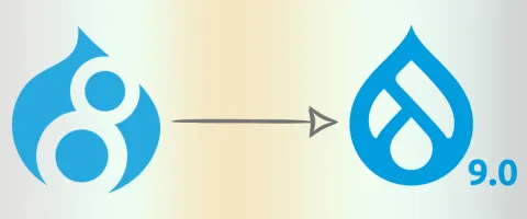 Drupal 8 to Drupal 9 easy upgrade.
