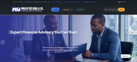 Phillip Eze Osuji &amp; Co. website banner