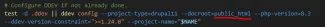 Bash web root after