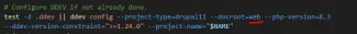 Bash web-root before
