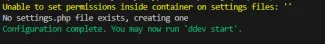 DDEV configuration complete