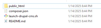 Drupal cms zip file edited