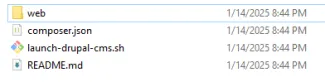 Drupal CMS zip file