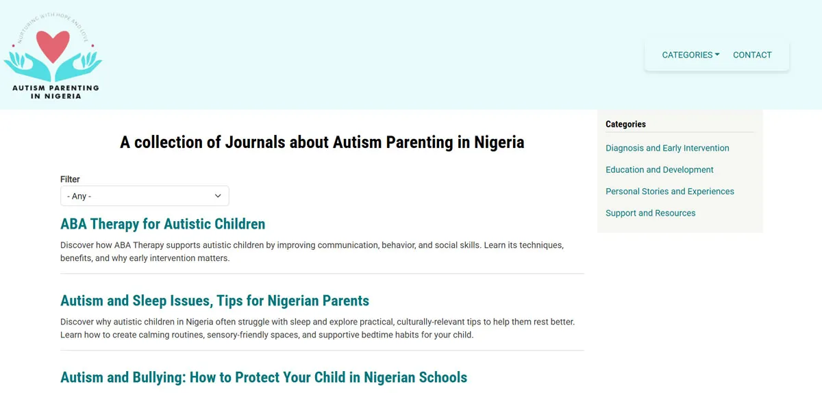 Autism Parenting in Nigeria